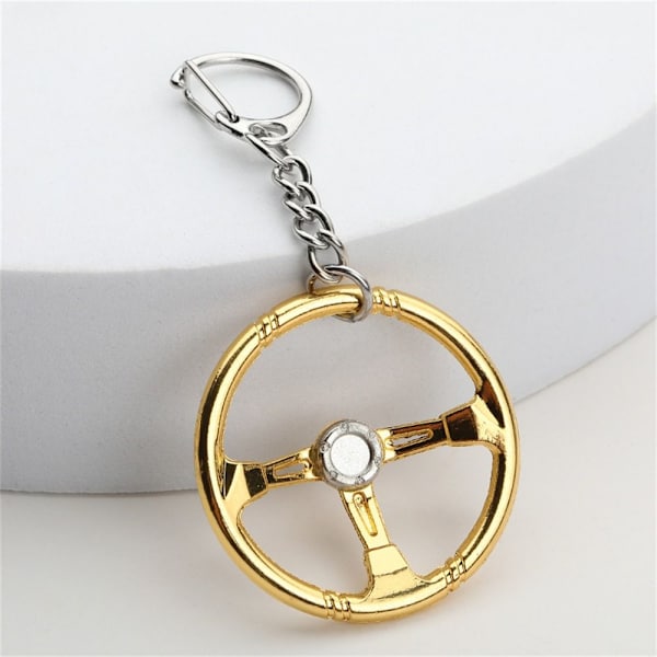 Rattnyckelring Bilnyckelring SVART&GULD Black&gold