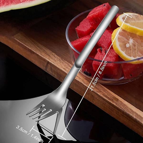 Vandmelon Fork Slicer Vandmelon Slicer Cutter SØLV Silver