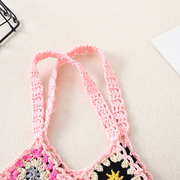 Udskåret Boho Bag Tote Bag SORT black