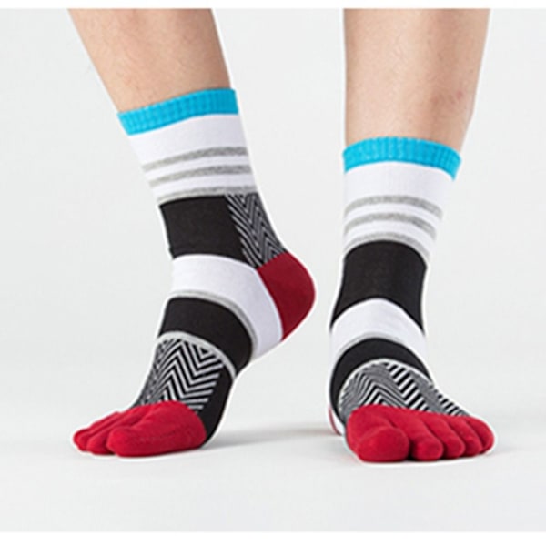 Five Finger Short Socks Sjove sokker med tå RØD red