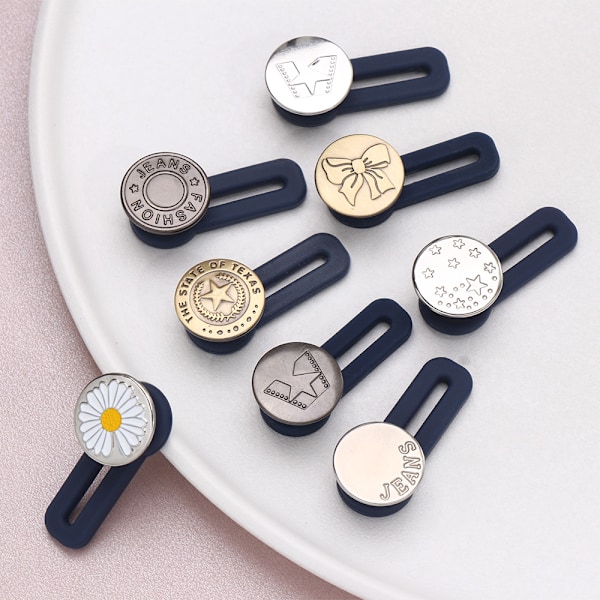 5 stk. Tilbagetrækkelige Knapper Jeans Udvider P P