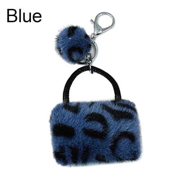 2kpl käsilaukku riipus avaimenperä Pehmo kukkaro avaimenperä SININEN Blue