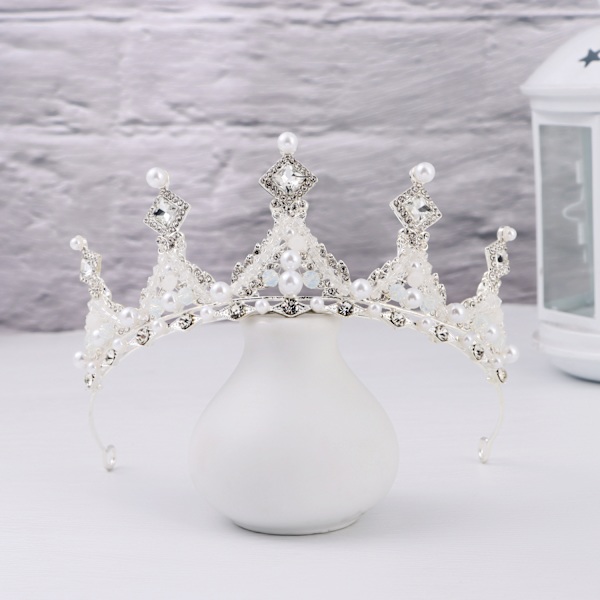 Princess Crown Tiaras for Girls SILVER SILVER Silver
