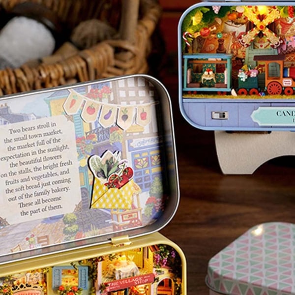 Box Theatre Dollhouses Miniature Home Dollhouse 7 7 7