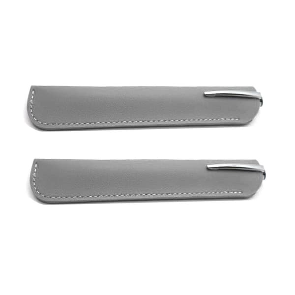 2 stk PU Læder Etui Penalhus Taske SORT Black