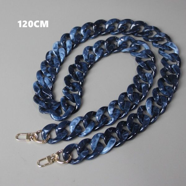 Akryl Resin Taskekæder Skuldertaskestropper 120CM BLÅ 120CM 120cm blue