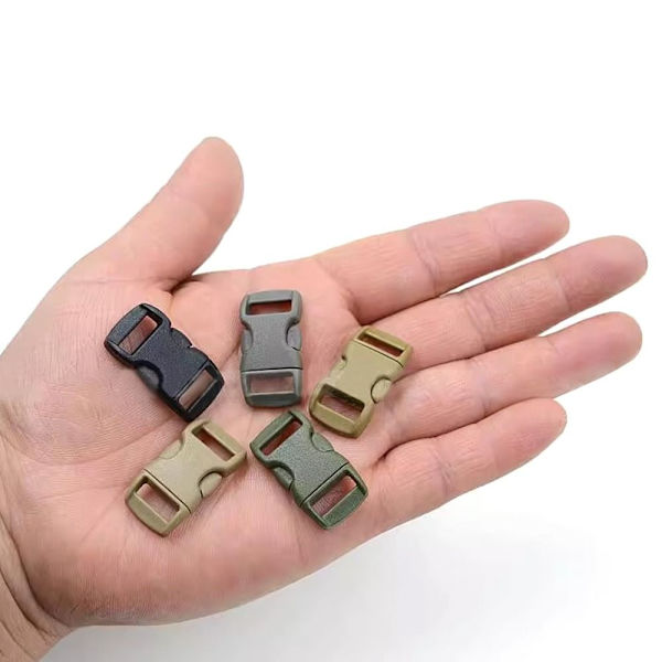 2st Sidosläppningsspänne Böjda Paracord-spännen ARMY GREEN Army Green
