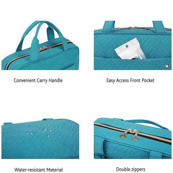Stor resväska med hängkrok sky blue