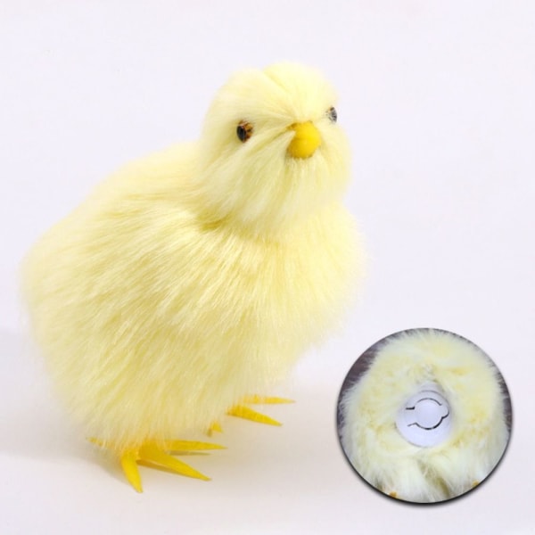 Vocalize Plush Chick Simulation Furry Chicken 1-FELLES 1-FELLES 1-Common