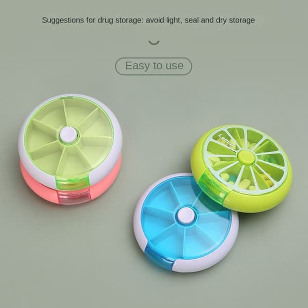 Pill Organizer Pill Case BLÅ blue