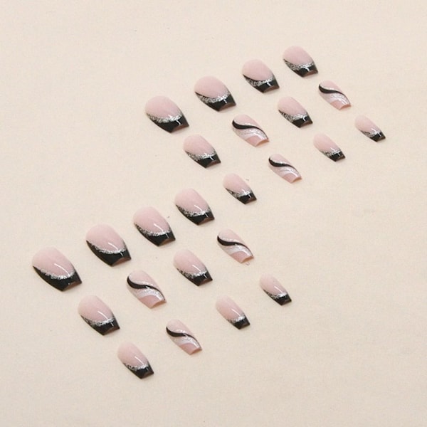 24 stk Fake Nails Short French Z562 Z562 Z562