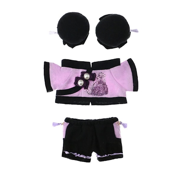20cm Nukkevaatteet Nukke Cheongsam PURPURIA VAATTEET VAATTEET Purple Clothes-Clothes