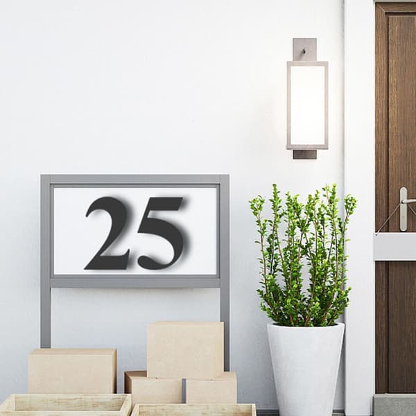 8\" Kelluva talonumero, modernit talonumerot 2 2 2
