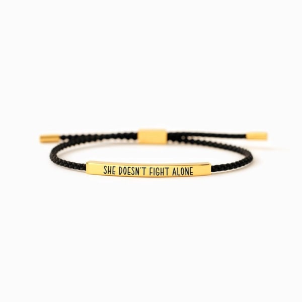 Tube Armbånd Inspirerende Armbånd GULD RØR SORT SORT Gold Tube Black-Black