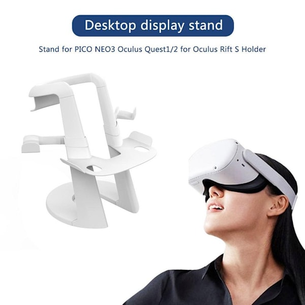 VR Stand Headset Display HVIT white