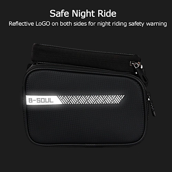 Cykel Top Frame Taske Cykel Sadeltaske UDEN TELEFONTASK UDEN Without Phone Bag