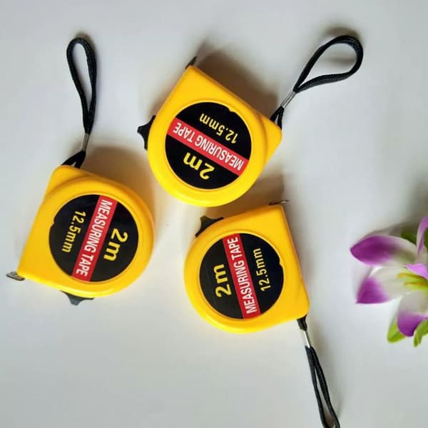 5 st 2M Mini Måttband Stålmaterial