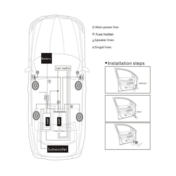 Bil diskanthøyttalere Mini Dome Diskanthøyttaler Dome høyttalerlyd 2pcs