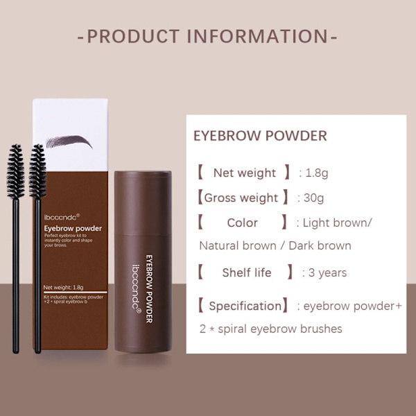 One Step Brow Stamp Shaping Kit Dark Brown