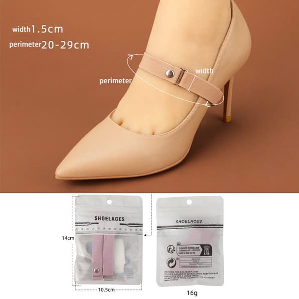 3 par elastiska skosnören Skyddssko Bälte ROSA pink