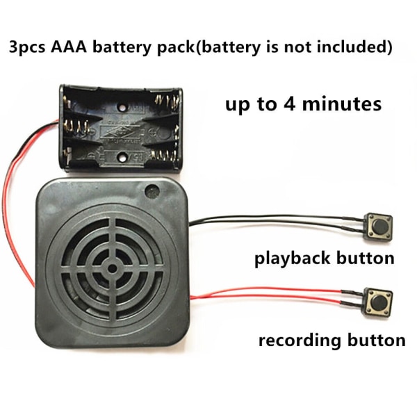 DIY Recordable Message Recording Box LOOP PLAYBACK LOOP PLAYBACK Loop Playback
