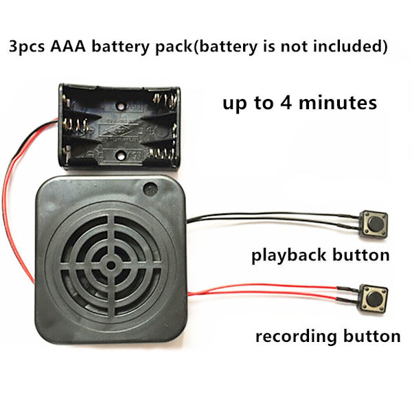 Tee itse tallennettava viestien tallennuslaatikko LOOP PLAYBACK LOOP PLAYBACK Loop Playback