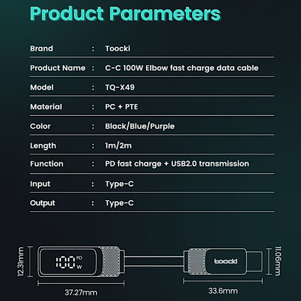 USB Type C -kaapeli Pikalatauskaapeli AC BLACK AC BLACK A-C Black
