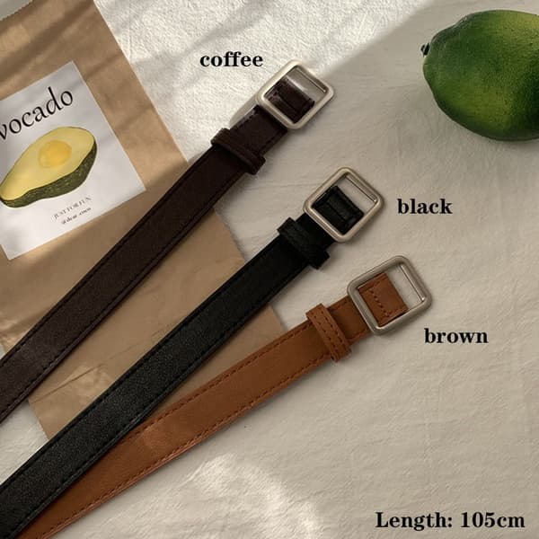 Midjebälte Enfärgat bälte KAFFE coffee