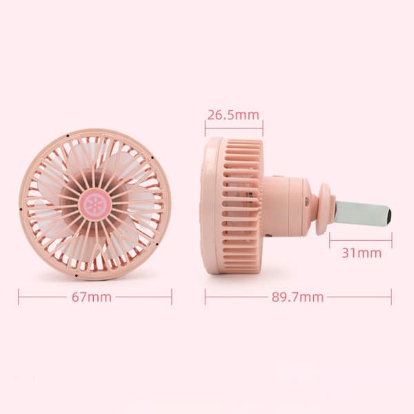 Bil Køleventilator Mini Bilventilator PINK Pink