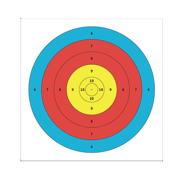 Bueskydningskiver Papirbuepilskiver 2 2 2