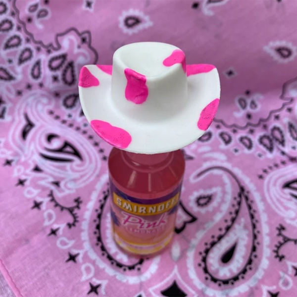 20 kpl Mini Cowboy Hatut Polttarit COWPRINT A X 20 KPL Cowprint A x 20 pcs