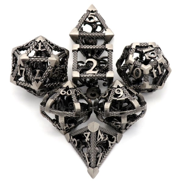 7st DND Metal Dice Set Game Dice 01 01 01