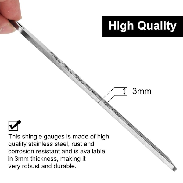 4/09 Shingle Gauge Puuntyöstöviivaimen mittaustyökalu