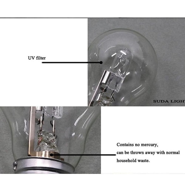 Halogenlampor Byt ut E27-100W E27-100W E27-100W