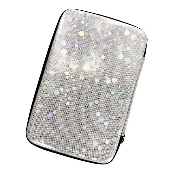 Bordtennisracketväska Ping Pong Paddlar Case SILVER silver rectangle-rectangle