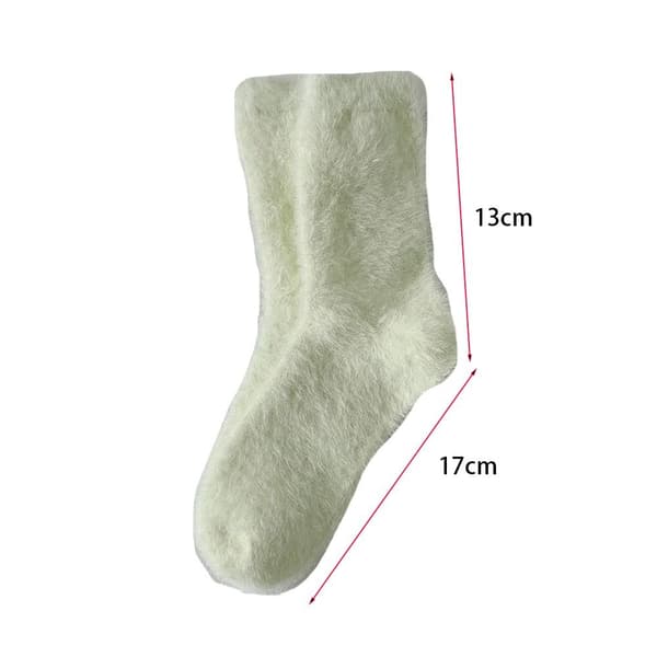 3par Dame Vintersokker Elastisk Trikotasje HVIT white