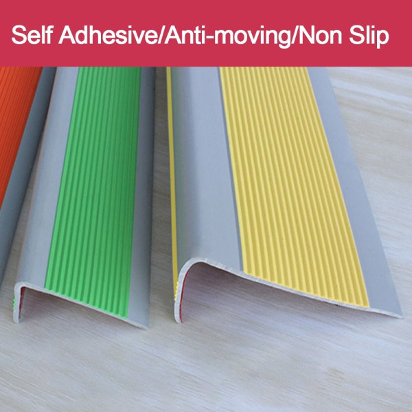 100cm Anti-slip Strip Mot Mekaniska Skador GUL&GRÅ yellow&grey 5.0x2.5cm