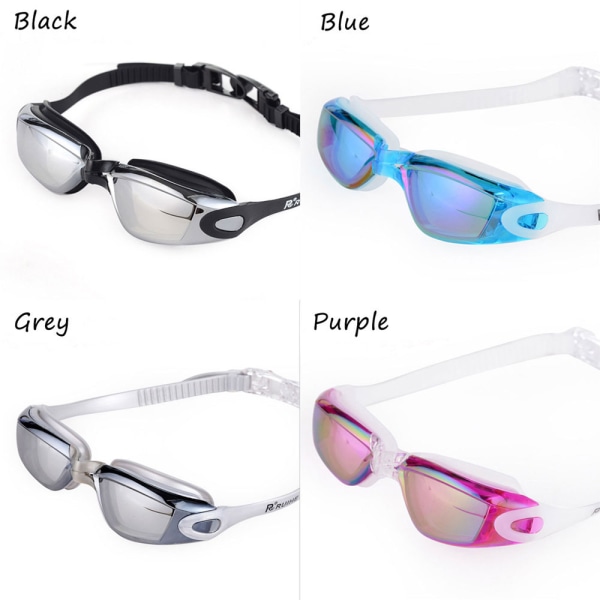 Simglasögon Dykglasögon Vattentät Anti-UV Anti-fog lila