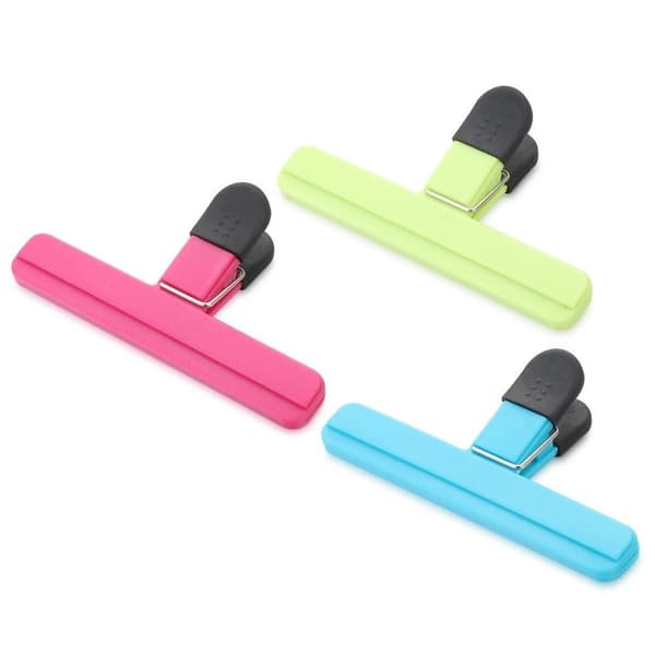 2 STK Forseglingspose Clip Plast Food Forsegling BLÅ blue