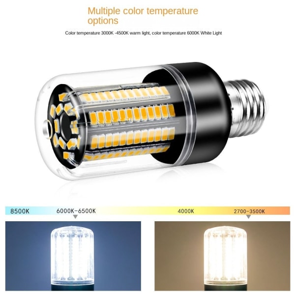 LED Mais Lyspærer Mais Lampe E27-20W-HVIT LYS E27-20W-White Light