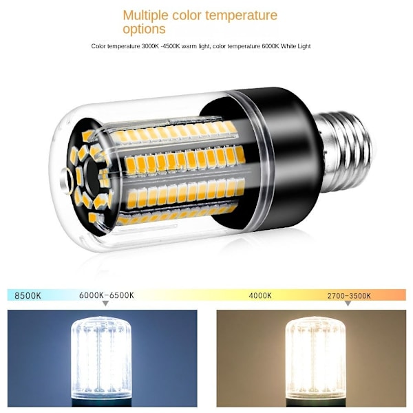 LED-maissilamput maissilamppu E27-3,5W-VALKOINEN VALO E27-3.5W-White Light