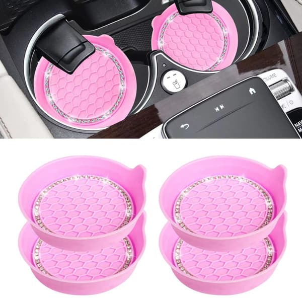Bling Bil Coasters Bilkoppmatte SVART Black