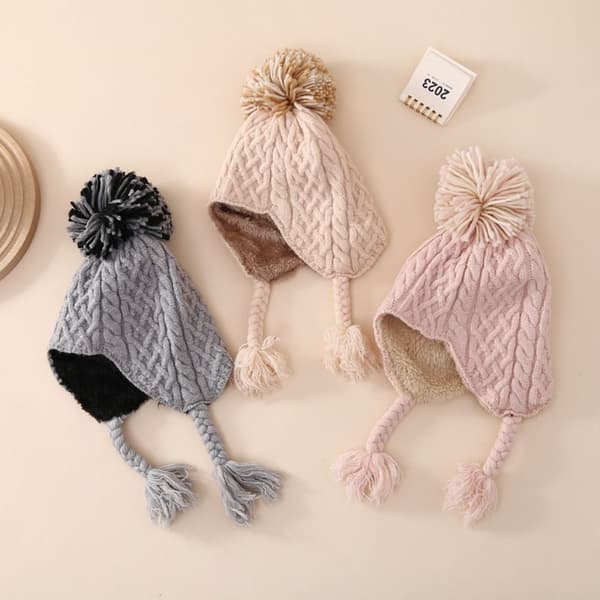 Spædbarnshat Uldhat PINK pink