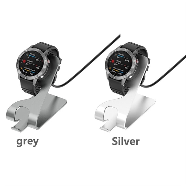 För Garmin Smart Watch Laddningsdocka GRÅ grey