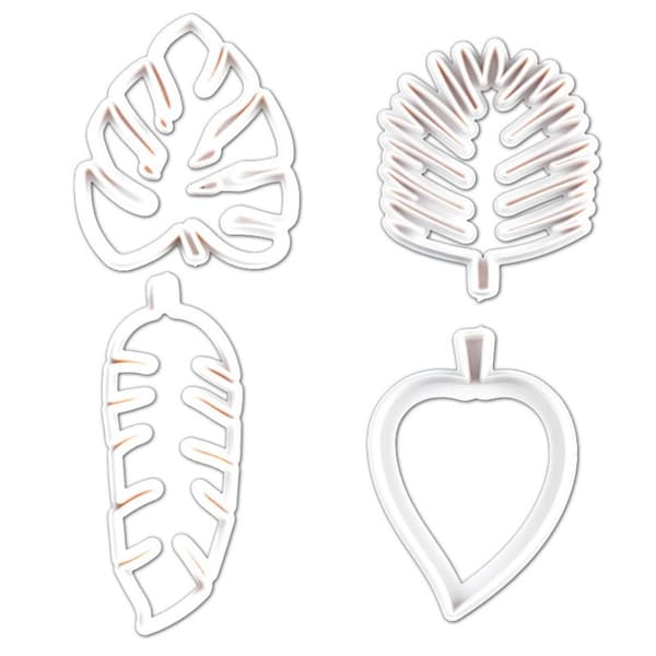 8 kpl Tropical Plants Leaf Mold Cookie Biscuit Mold Cake 8Pcs