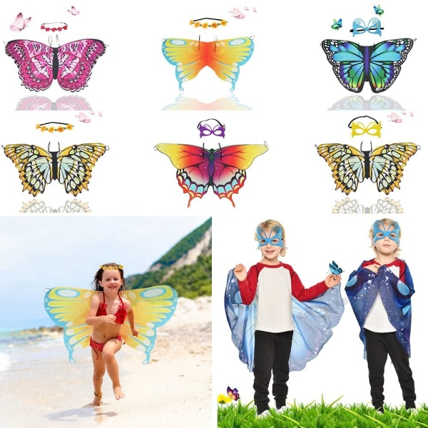 Butterfly Wings Sjal Sommerfugletørklæde 2 2 2