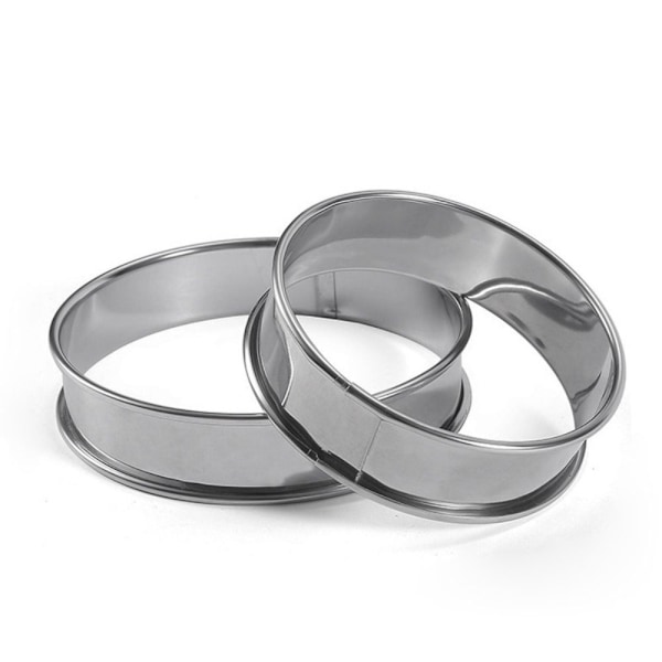 6 st Engelsk Muffin Ring Set Multipurpose Rostfri Stål Ring 6 pcs