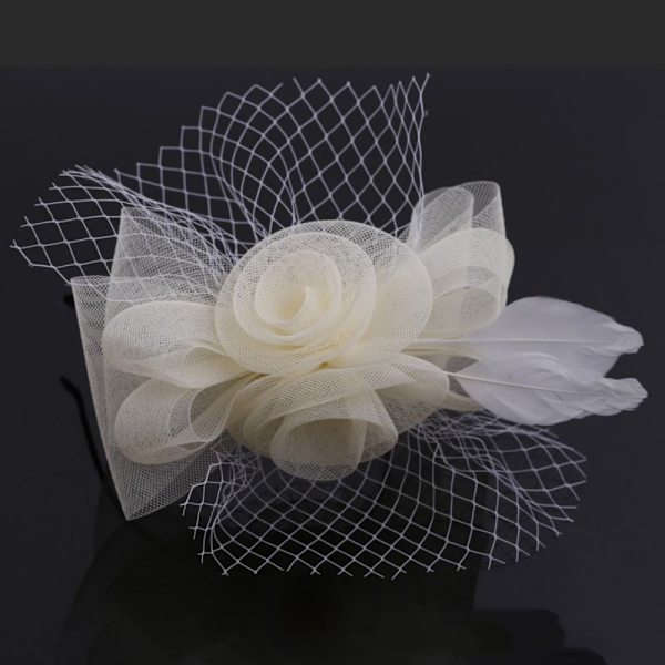 Brude topphatthode Blomst BEIGE beige