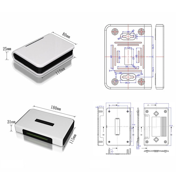Elektroninen projektilaatikko vedenpitävä cover 160X140X35MM 160x140x35mm