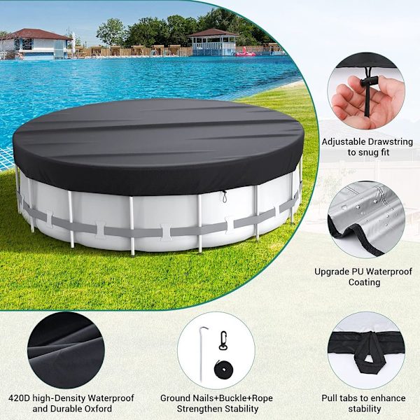 Uima-altaan cover 10 Ft 6FT 6FT 6FT